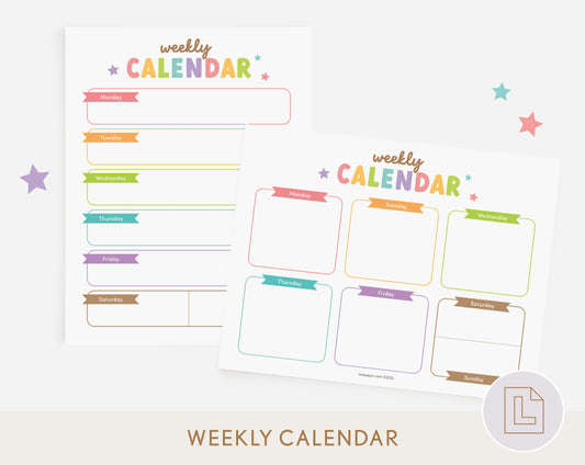 Weekly Calendar Planner