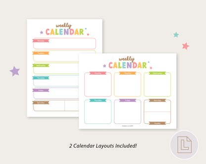 Weekly Calendar Planner