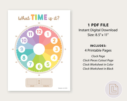Telling Time Clock Activity