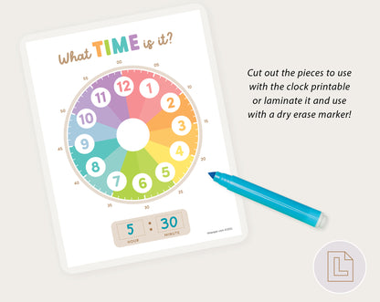 Telling Time Clock Activity
