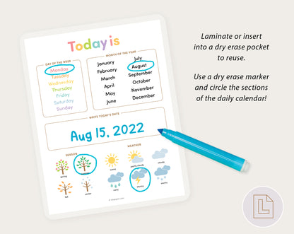 Today Is Daily Calendar
