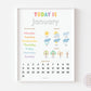 Daily Circle Time Traceable Calendar