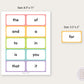Fry's First 100 Sight Words Flashcards